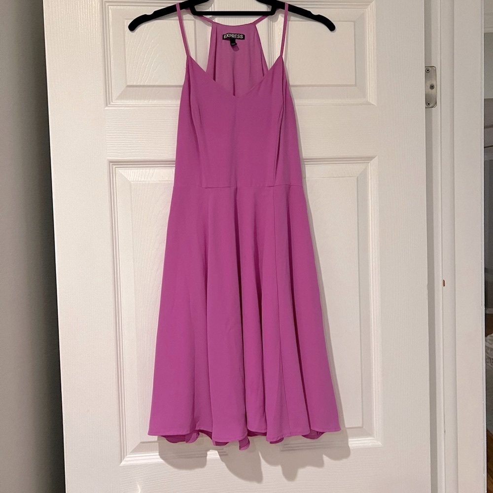 Express Purple Spaghetti Strap Dress